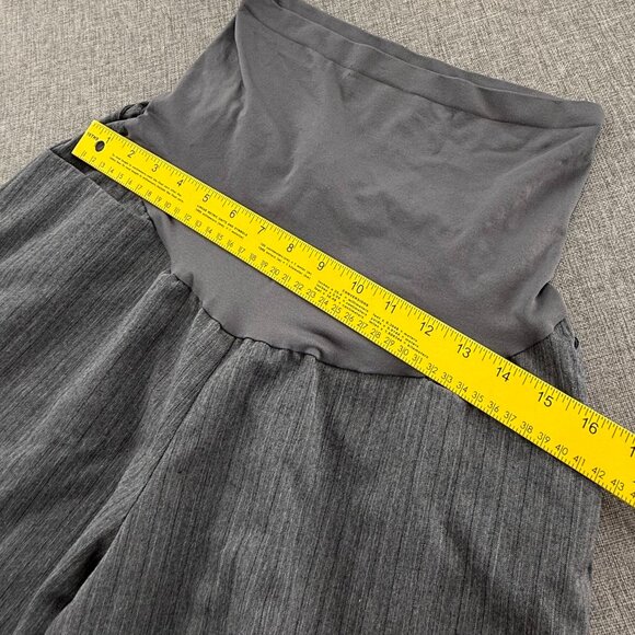 Motherhood Maternity‎ Wide leg Pants Dressy Trousers Gray Large Stretchy - Picture 8 of 13